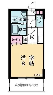 メイプルコート館坂【101号室】の間取り