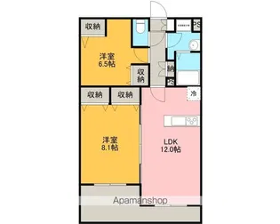 ジュエルモンテレーゼ【1階】の間取り