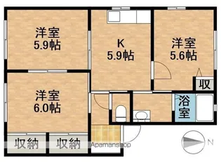 プラネットA【2階】の間取り