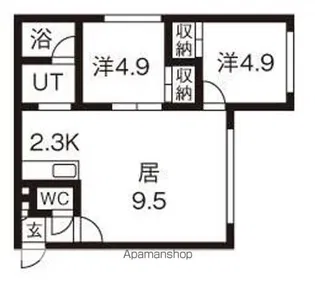 シティハイツS・A【3階】の間取り
