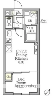 AGLAIA 新宿横寺町【305号室】の間取り