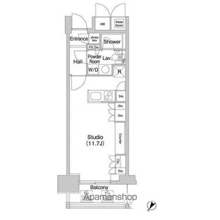 コンフォリア北参道【5階】の間取り