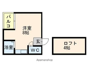 サンスカイ貝塚駅前【105号室】の間取り