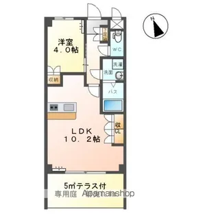 ディアフォンテーヌ B棟【1階】の間取り