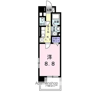 アプローズ【305号室】の間取り