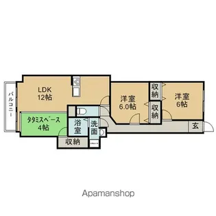 メイプルハウス【4階】の間取り