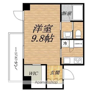 コンフォリア北浜【6階】の間取り