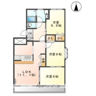 ファミール【2階】の間取り