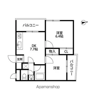 オーシャン本牧【3階】の間取り