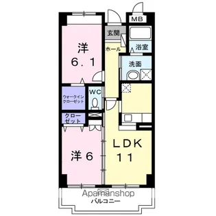 サン フォレスト ヴィラ【2階】の間取り