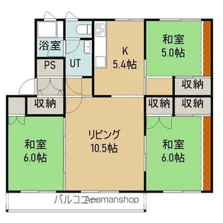 コーポワカサ【203号室】の間取り