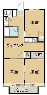 フォブール森藤【202号室】の間取り