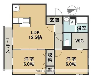サニーコート【1階】の間取り
