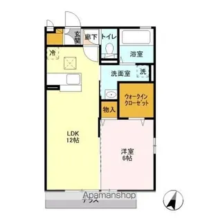 タウンハウス ロエアス E【31号室】の間取り