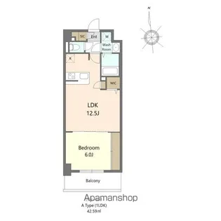 S-RESIDENCE大濠公園achieve【6階】の間取り