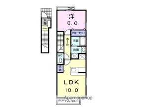 パインズデフィⅡ【2階】の間取り