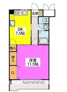 リバーサイド東櫛原【1階】の間取り