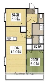 ライルーセントⅡ【202号室】の間取り