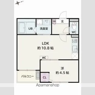 JACK ICHIBANⅡ【3階】の間取り
