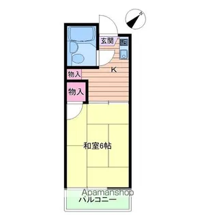 山本ハイム【101号室】の間取り