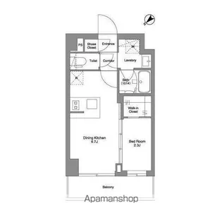 BPRレジデンスMOTOMACHI BAY SIDE【5階】の間取り