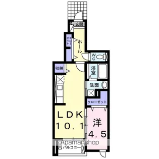 ベル ソリッソ Ⅱ【1階】の間取り