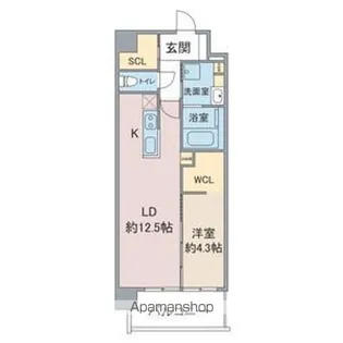 VERT 桜【801号室】の間取り
