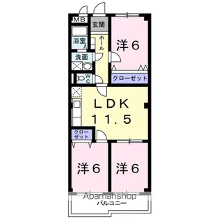 フロンティア21【3階】の間取り