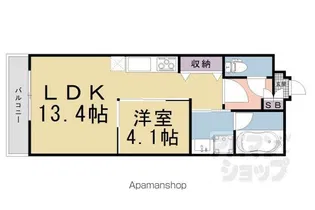 APPARTAMENTO鞍馬口【303号室】の間取り