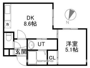 ジェイエス麻生【302号室】の間取り