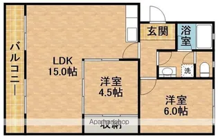 エルコンフォール【3階】の間取り
