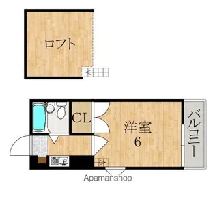 シティパレス21富雄元町PART2【2階】の間取り