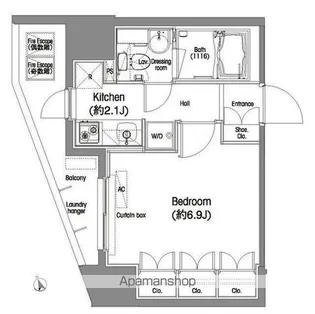 コンフォリア西蒲田【9階】の間取り