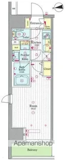 SKYCOURT DーIBERTE ASAKUSA【504号室号室】の間取り