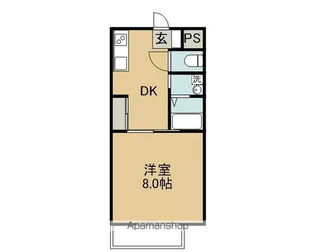 ルミウス泉川【2階】の間取り
