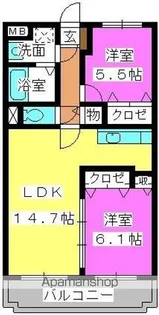 グランデュール シャトー【3階】の間取り