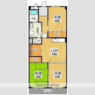 ライム・ヴィラ【6階】の間取り