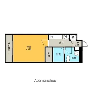 福岡県福岡市中央区天神3丁目【マンション】の間取り