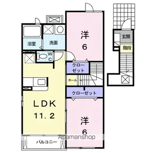 ヴェル ドミール【2階】の間取り