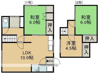北海道函館市美原4丁目【一戸建】の間取り