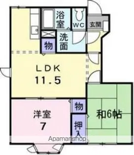 リーヴヴィラ【1階】の間取り