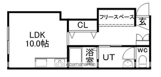 STAND BEAUT’E 北星(スタンドボーテ ホクセイ)【1階】の間取り