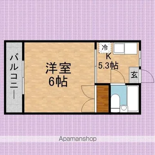 コーポ恵【1階】の間取り