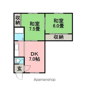 コーポL【202号室】の間取り