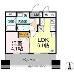 D-Medicare+名古屋一社【3階】の間取り