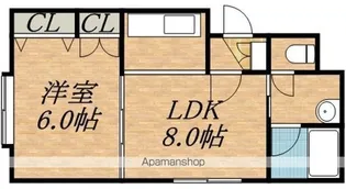シャロンパレス【3階】の間取り