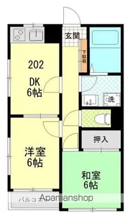ファミーユ船橋【2階】の間取り