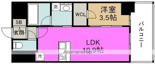 グランドファースト大阪福島【8階】の間取り