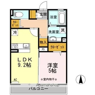 オリンピアパーク【3階】の間取り