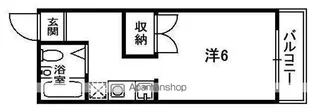 山岡ハイツ【202号室】の間取り